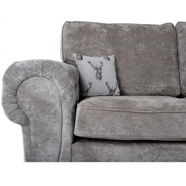 Verona Full Back 3+2 Seater Sofa Set Grey 