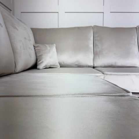 Layla Corner Sofa – Modern Velvet Sofa in Multiple Colours 