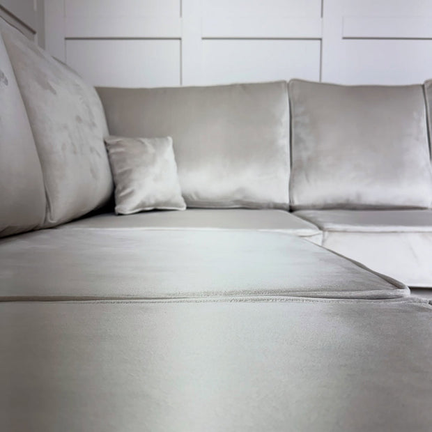 Layla Corner Sofa – Modern Velvet Sofa in Multiple Colours 