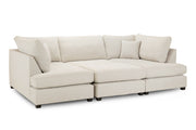 Carnaby U-Shape Sofa – Modern Family Corner Sofa with Footstool | Custom Fabrics & Colours 