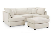 Carnaby U-Shape Sofa – Modern Family Corner Sofa with Footstool | Custom Fabrics & Colours 