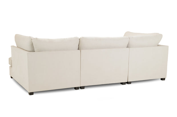 Carnaby U-Shape Sofa – Modern Family Corner Sofa with Footstool | Custom Fabrics & Colours 