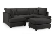 Carnaby U-Shape Sofa – Modern Family Corner Sofa with Footstool | Custom Fabrics & Colours 