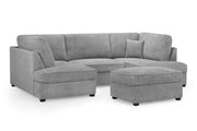 Carnaby U-Shape Sofa – Modern Family Corner Sofa with Footstool | Custom Fabrics & Colours 