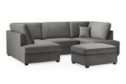 Carnaby U-Shape Sofa – Modern Family Corner Sofa with Footstool | Custom Fabrics & Colours 
