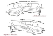 Dylan Black L-Shaped Corner Sofa – Jumbo Cord 3+2 Seater for Small Living Spaces 