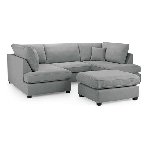Cannes U shape corner cinema sofa with Footstool 
