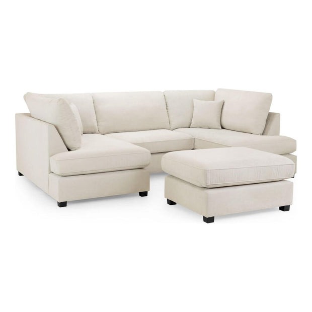 Cannes U shape corner cinema sofa with Footstool 