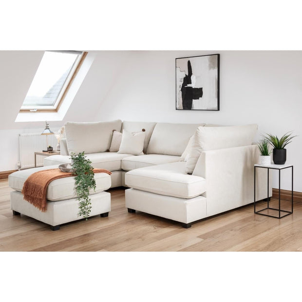 Cannes U shape corner cinema sofa with Footstool 