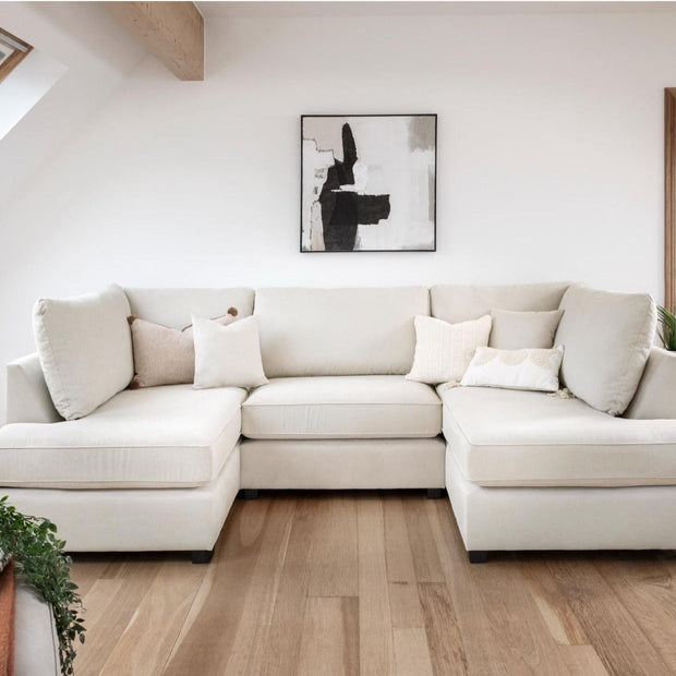Cannes U shape corner cinema sofa with Footstool 