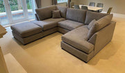 Carnaby Small U Shape Sofa with Footstool [ mink naples ] 