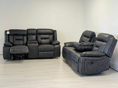 Nova 3+2 Electric Recliner Sofa Set Leather Recliner Sofa Recliner Sofa with Storage