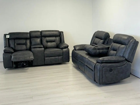 Nova 3+2 Electric Recliner Sofa Set Leather Recliner Sofa Recliner Sofa with Storage
