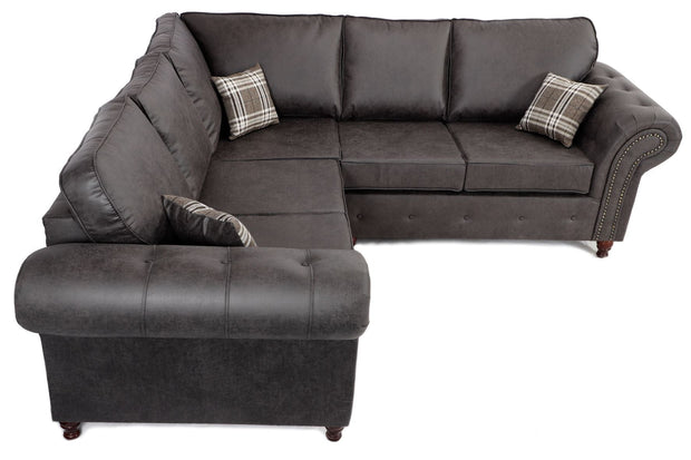 Oakland Large Corner 2C2 Sofa Charcoal 