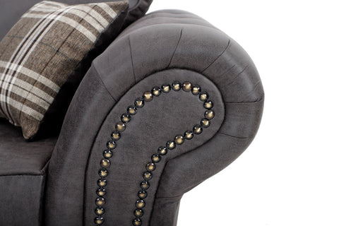 Oakland Large Corner 2C2 Sofa Charcoal 