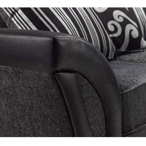 Shannon Fabric/Leather Sofa 3+2 Set 