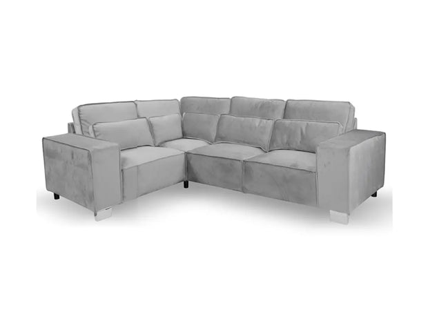 Sloane Luxury Sofa 4 Seater Left Hand Corner Silver 