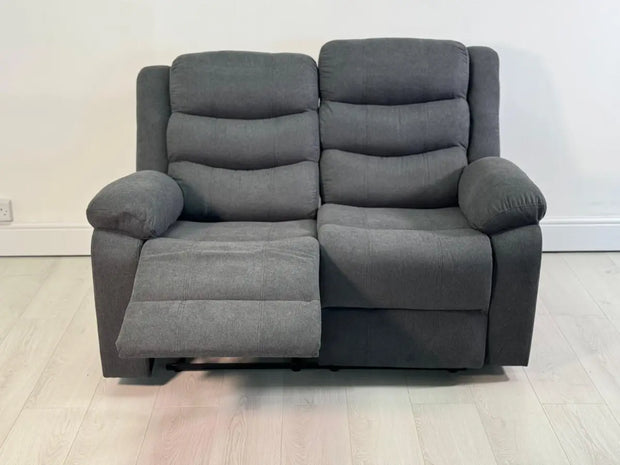 Sorrento 2 Seater Relining Sofa Grey Fabric recliner sofa Sale