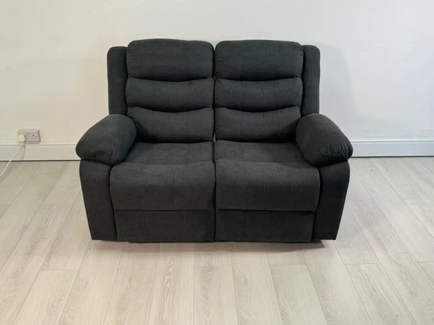 Sorrento 2 Seater Relining Sofa Grey Fabric recliner sofa Sale