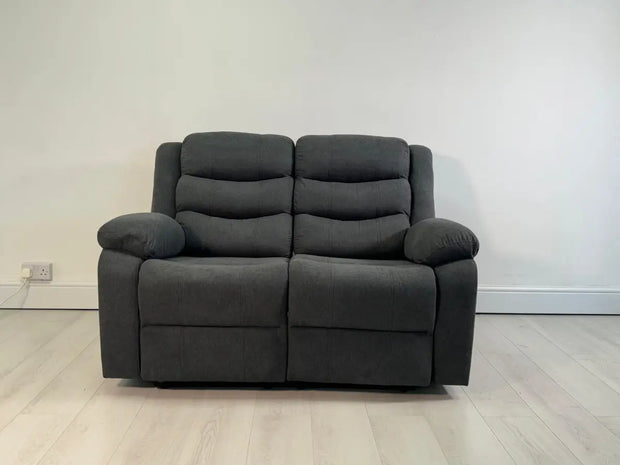 Sorrento 2 Seater Relining Sofa Grey Fabric recliner sofa Sale