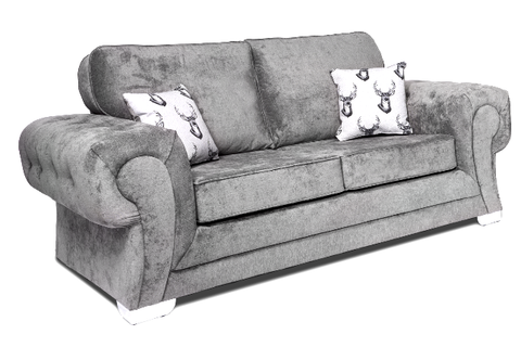 Verona Full Back 3+2 Seater Sofa Set Grey 