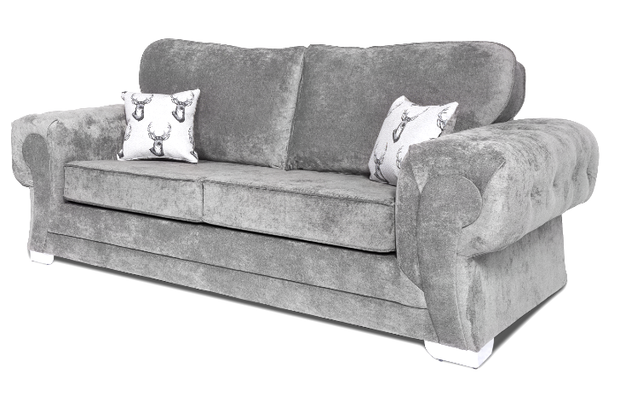Verona Full Back 3+2 Seater Sofa Set Grey 