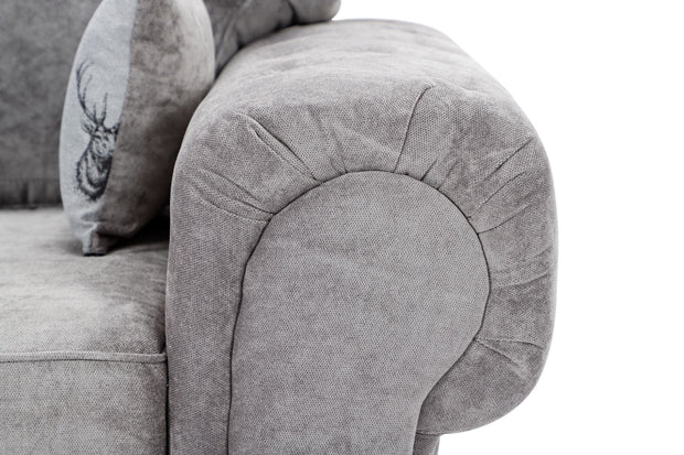 Verona Scatter Back Corner 2C2 Sofa Grey 