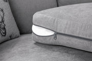 Verona 3+2 Sofa Set – Grey Fabric Fullback or Scatterback | 
