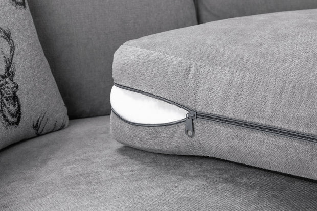 Verona 3+2 Sofa Set – Grey Fabric Fullback or Scatterback | 