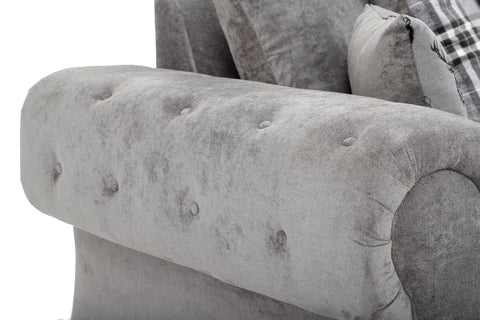 Verona Scatter Back Corner 2C2 Sofa Grey 