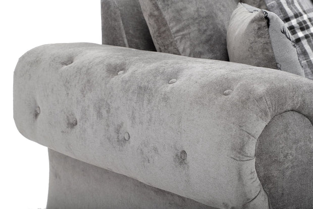 Verona Scatter Back Corner 2C2 Sofa Grey 