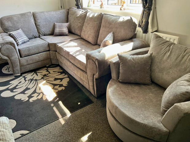 Verona Full Back Left Hand Corner 1C2 Sofa Grey 