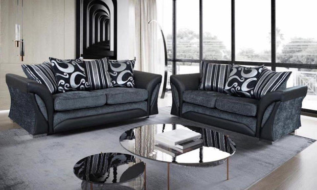 Shannon Fabric/Leather Sofa 3+2 Set 