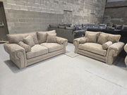Verona 3+2 Seater Sofa Set – Mink Alaska Fabric 