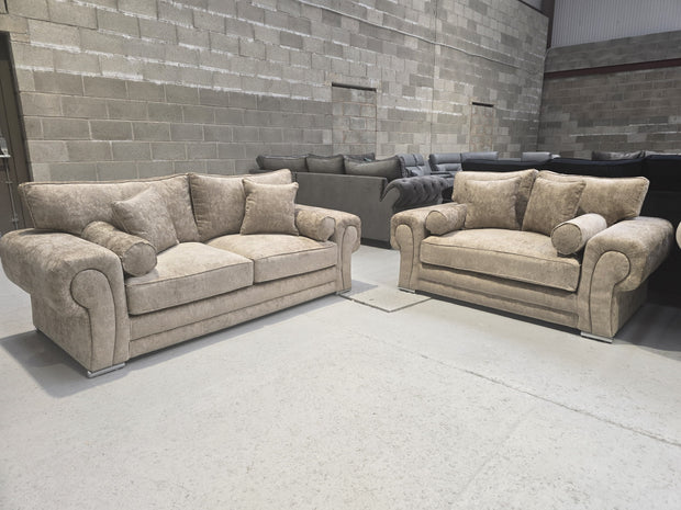 Verona 3+2 Seater Sofa Set – Mink Alaska Fabric 