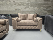 3+2 Malibu Sofa Set -  Dapple Caramel Fabric 