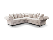 Windsor Large Cream Corner Sofa – L-Shaped Tufted Sofa