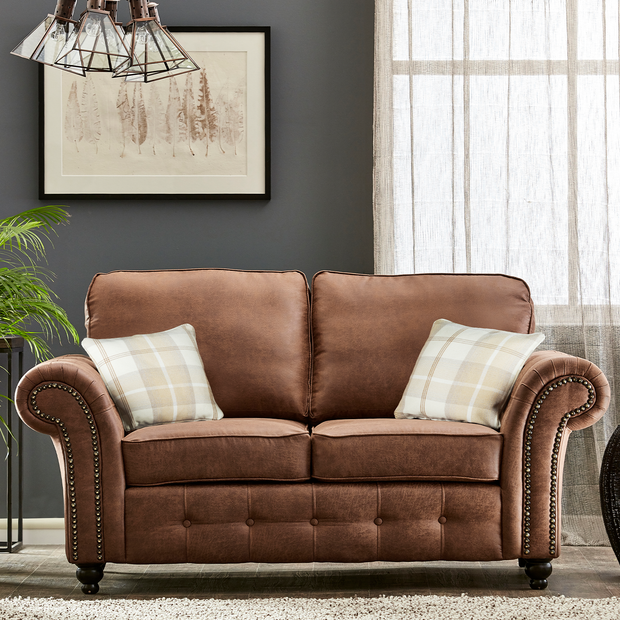 Lifestyle 2 Seater Tan Sofa Oakland