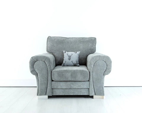 Verona 5 Seater Sofa 2C2 in Grey | Scatter Back Cushions | All Covers Washable|145687027326