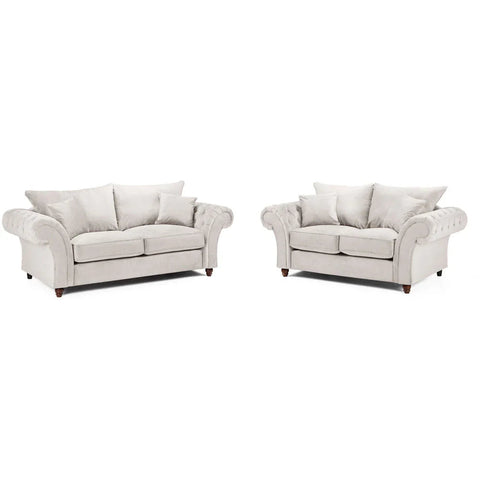 Windsor Full Back 3 + 2 Seater Sofa Stone 